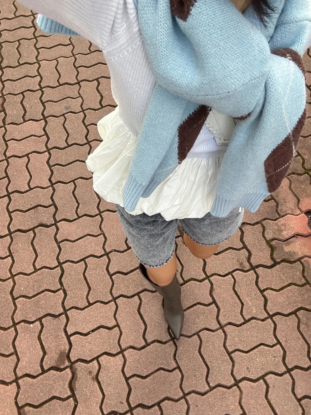 Argyle Cardigans Knit Sweater