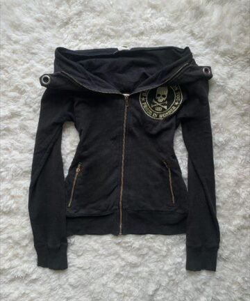 Emo Fashion Rivet Zipper Hoodie 3 77823 bgtmjg