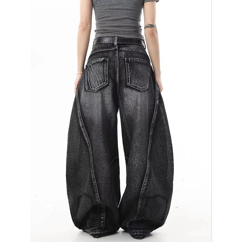 Y2K Black Graffiti Jeans