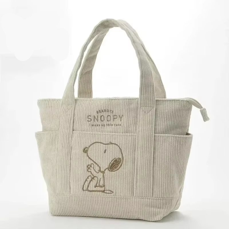 Snoopy Corduroy Tote Bag