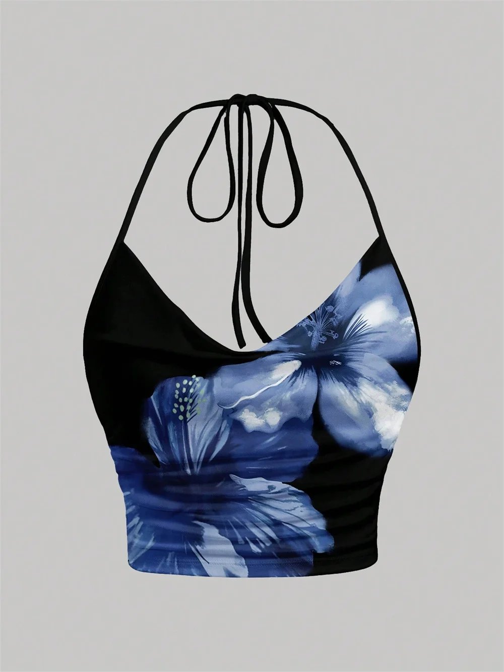 Y2K Tie Dye Halter Crop Top