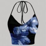 Y2K Tie Dye Halter Crop Top