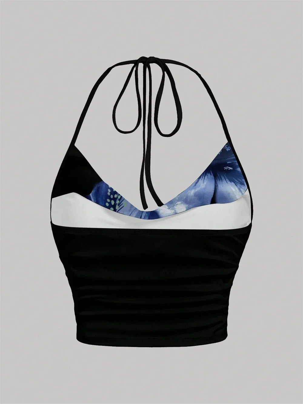 Y2K Tie Dye Halter Crop Top