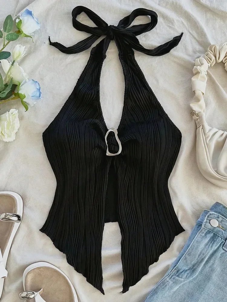 Y2K backless crop top Y2K backless crop top