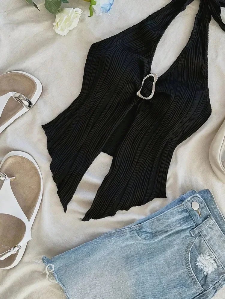 Y2K backless crop top Y2K backless crop top