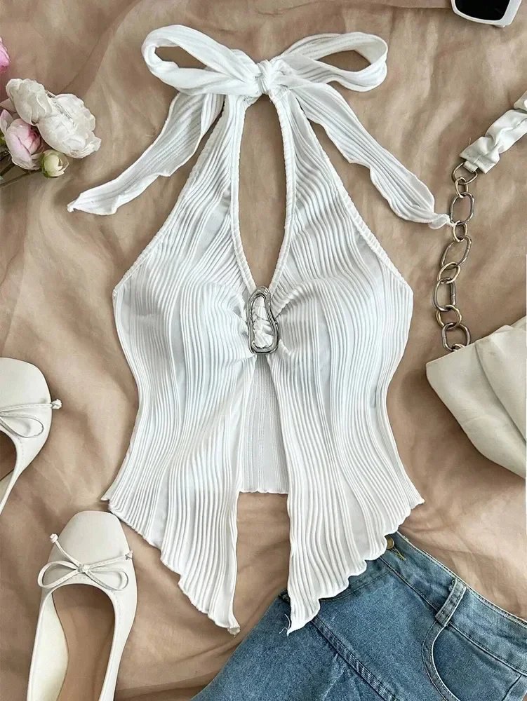 Y2K backless crop top Y2K backless crop top