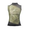 Butterfly Print Mesh Turtleneck Top