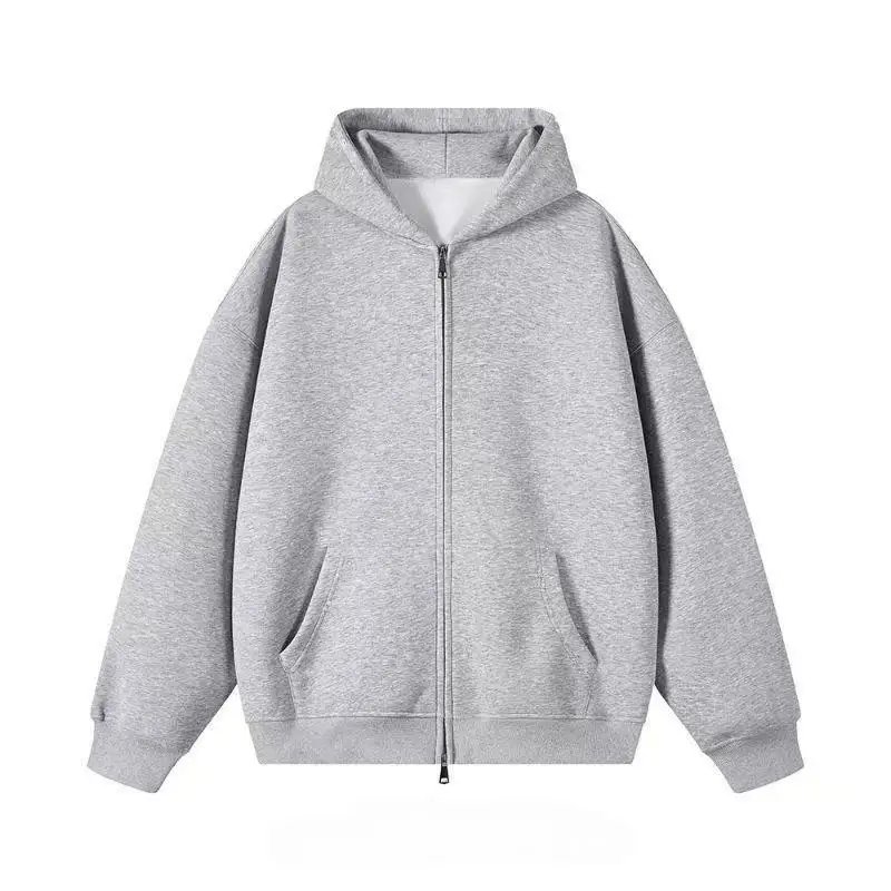 Grey Angel Wing Embroidered Hoodie