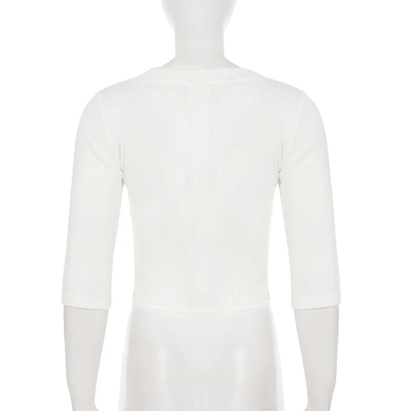 Cross V Neck Slim T-Shirt