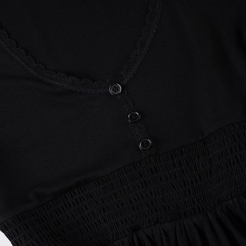 Lace Trim Knit Top